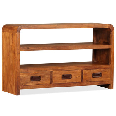 Meuble TV vidaXL en bois d'acacia massif 90x30x55 cm
