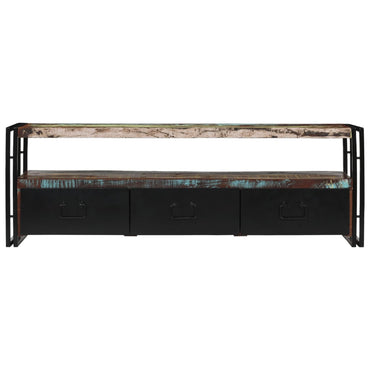 vidaXL Meuble TV en bois de récupération massif 120x30x40 cm