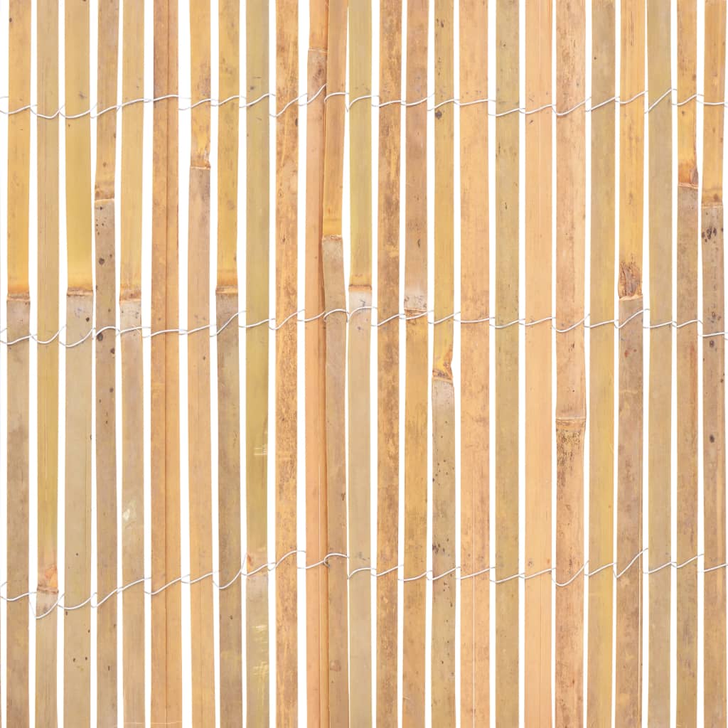 vidaXL Clôture de jardin en bambou 1000×50 cm