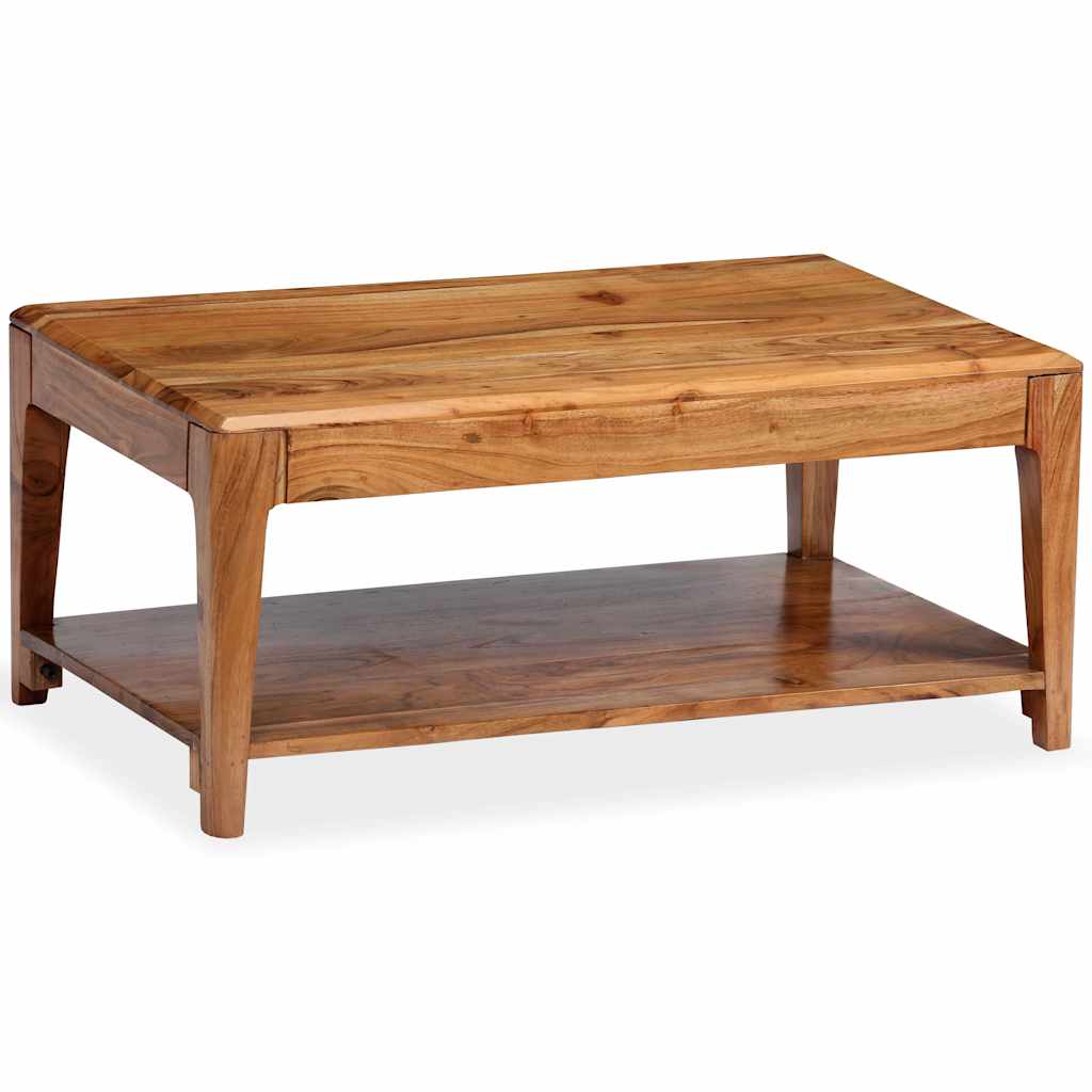 vidaXL Table basse en bois massif 88x50x38 cm
