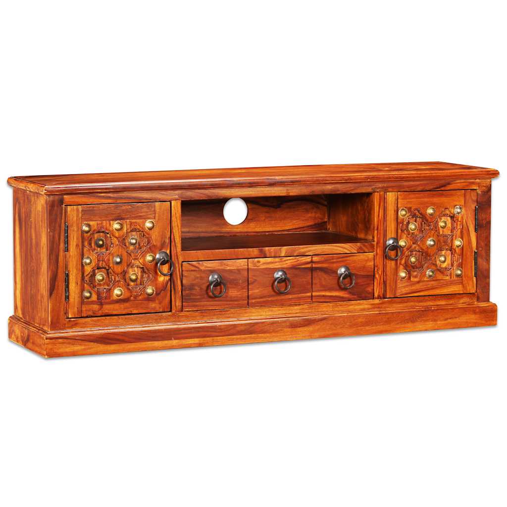 vidaXL Meuble TV en bois d'acacia massif 120x30x40 cm