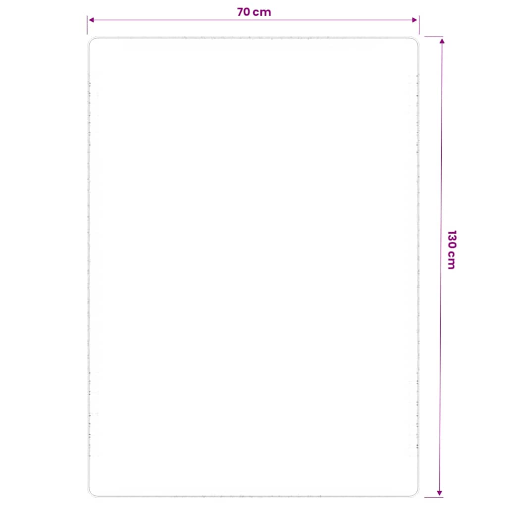 vidaXL Tapis en jute avec envers en latex 70x130 cm Naturel