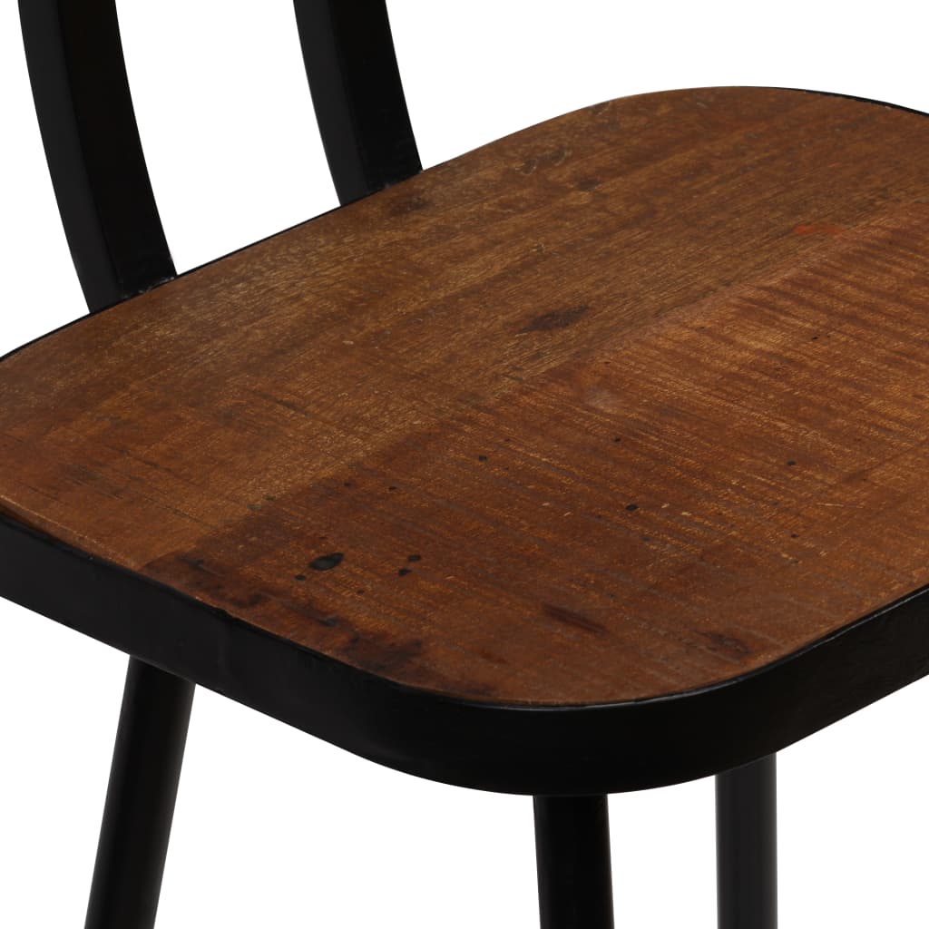 vidaXL Ensemble de bar 3 pcs Bois de récupération massif