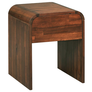 vidaXL Table de chevet 41,5x42x52 cm Bois d'acacia massif