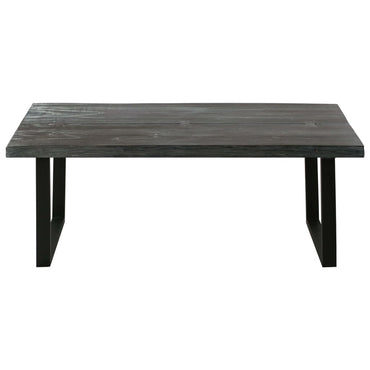 vidaXL Table basse en bois de mindi massif 102 x 56 x 41 cm Gris