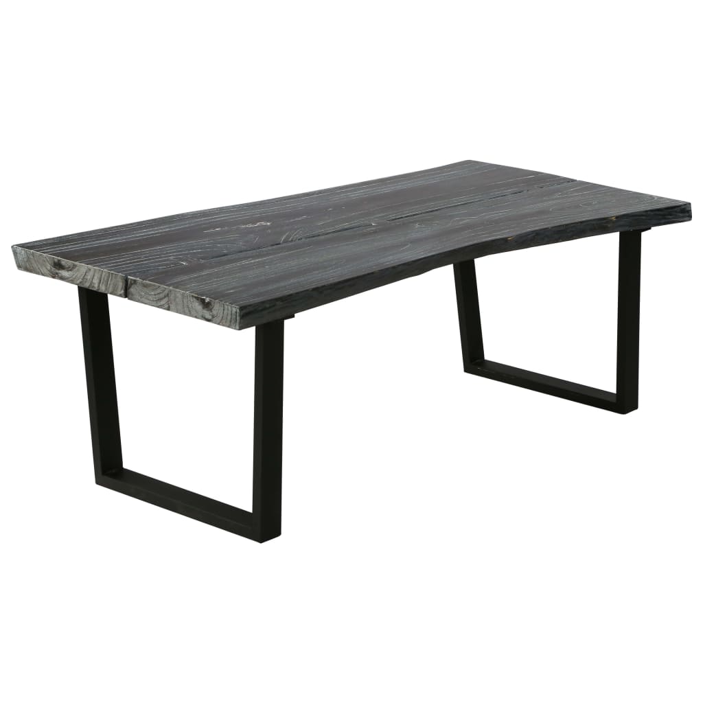 vidaXL Table basse en bois de mindi massif 102 x 56 x 41 cm Gris