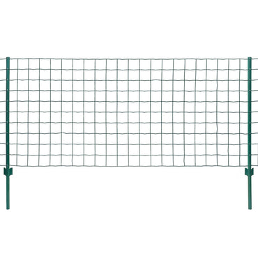 vidaXL Clôture métallique en acier 20 x 1,5 m vert