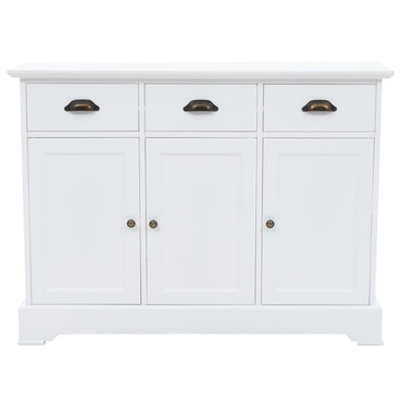 vidaXL Sideboard mit 3 Türen MDF und Kiefernholz 105x35x77,5 cm