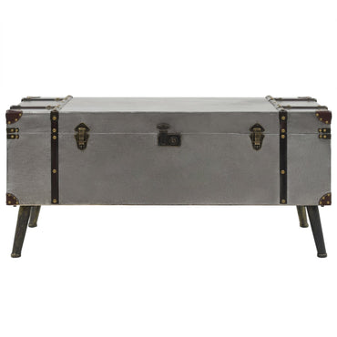 vidaXL Table basse en MDF et aluminium 102x51x47,5 cm