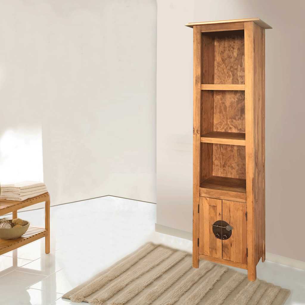 vidaXL Bad-Hochschrank Massivholz Kiefer 48x32x170 cm