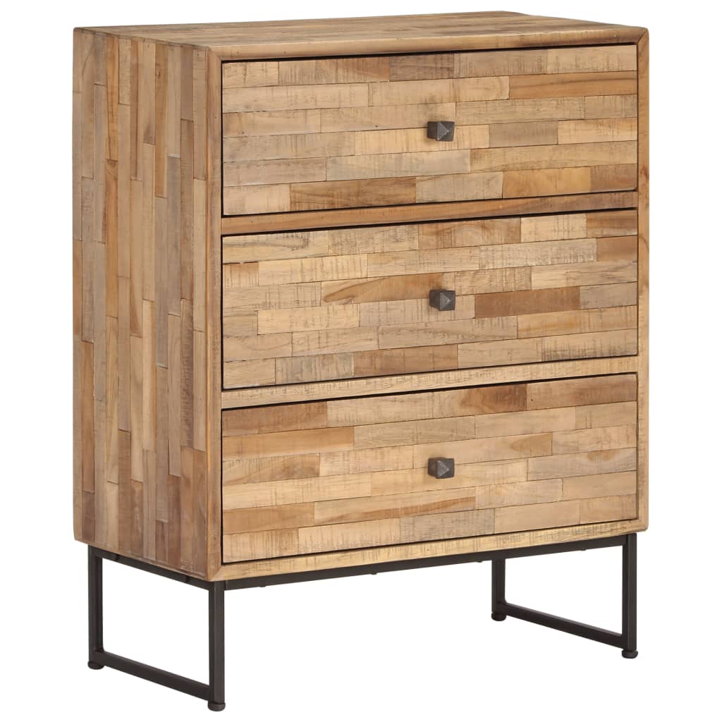 vidaXL Sideboard Recyceltes Teakholz 60x30x75 cm