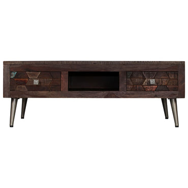 vidaXL Table basse en bois de récupération massif 100x60x35 cm