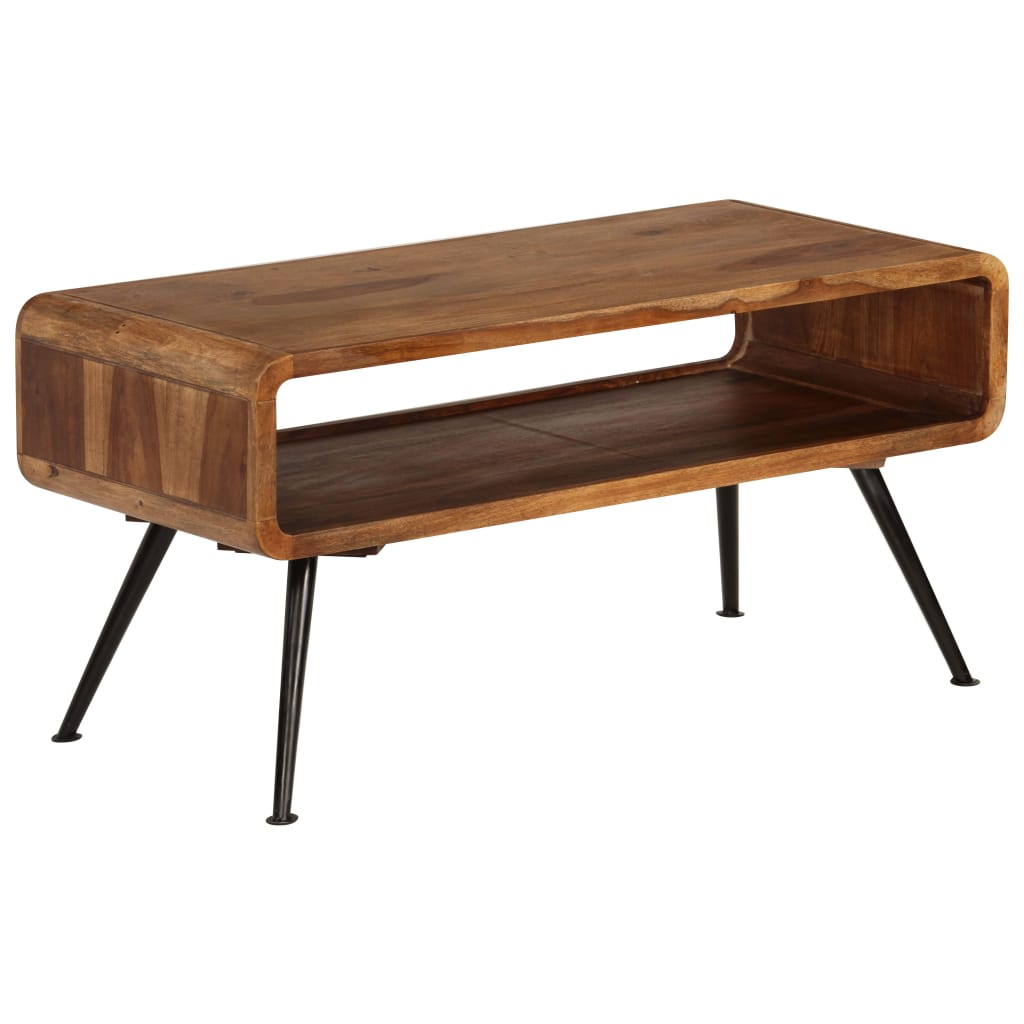 vidaXL Couchtisch Massivholz Akazie 95 x 40 x 45 cm