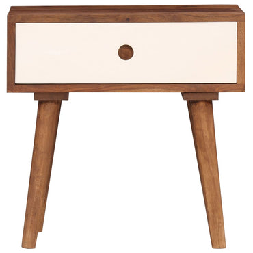 vidaXL Table de chevet en bois d'acacia massif 45x30x45 cm