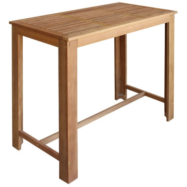 vidaXL Ensemble table de bar et chaises 5 pcs. Bois d'acacia massif