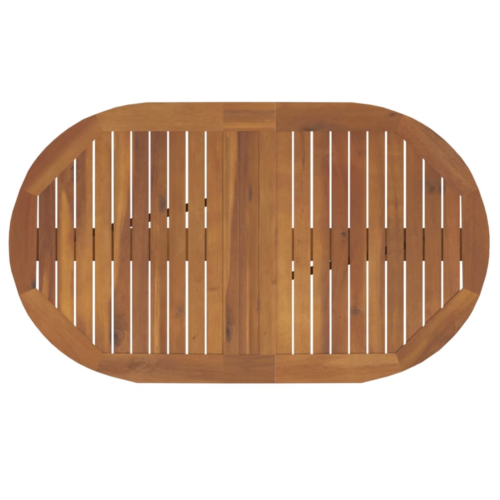 vidaXL Salon de jardin 5 pièces pliant en bois d'acacia massif