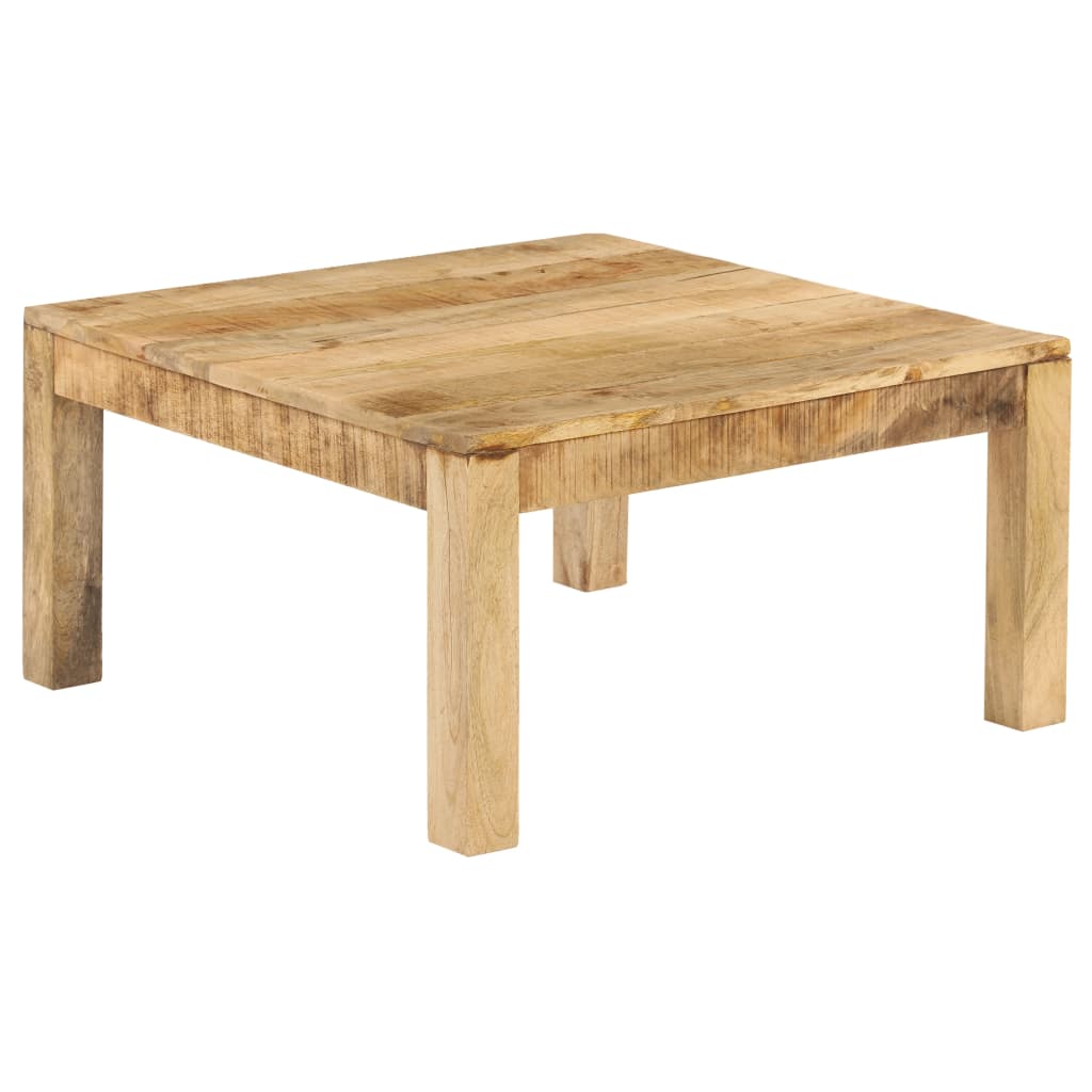 vidaXL Couchtisch 80x80x40 cm Massivholz Mango