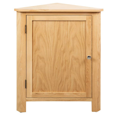 vidaXL Eckschrank 59x45x80 cm Massivholz Eiche