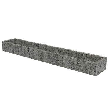 vidaXL Gabionen-Hochbeet Verzinkter Stahl 540×90×50 cm