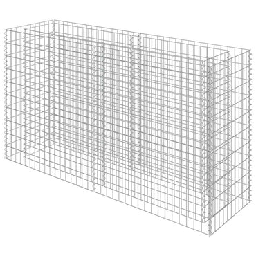 vidaXL Gabionen-Hochbeet Verzinkter Stahl 180×50×100 cm