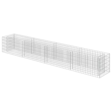 vidaXL Gabionen-Hochbeet Verzinkter Stahl 360×50×50 cm