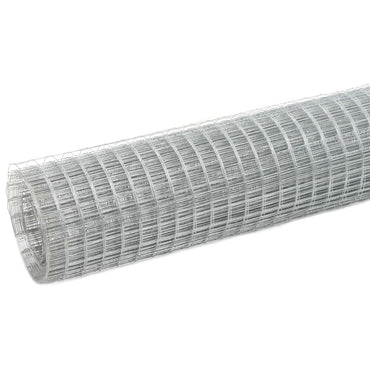 vidaXL Clôture grillagée Acier galvanisé 10x0,5 m Argenté