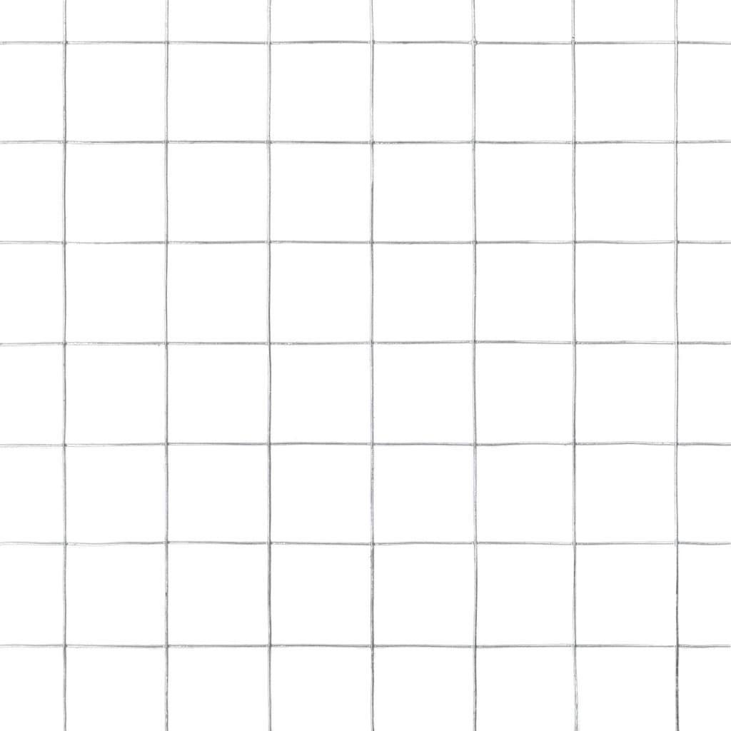 vidaXL Grillage Acier galvanisé 25x0,5 m Argenté