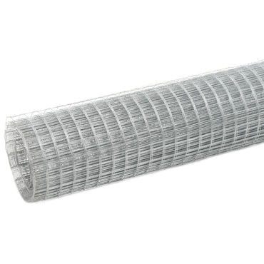 vidaXL Grillage Acier galvanisé 25x1,5 m Argenté