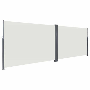vidaXL Store latéral rétractable crème 600 x 200 cm Métal