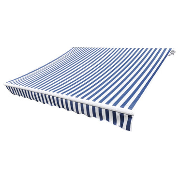 vidaXL Markisenbespannung Canvas Blau & Weiß 500x300 cm
