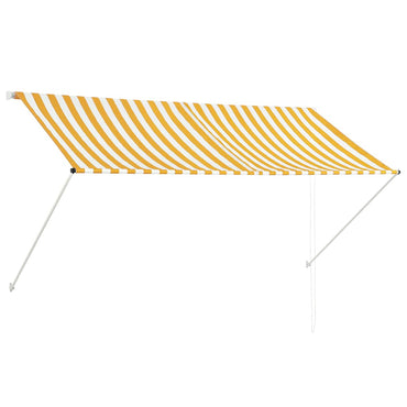 vidaXL Einziehbare Markise 250×150 cm Gelb und Weiß