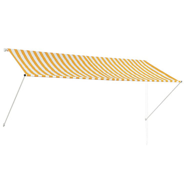 vidaXL Einziehbare Markise 300×150 cm Gelb und Weiß