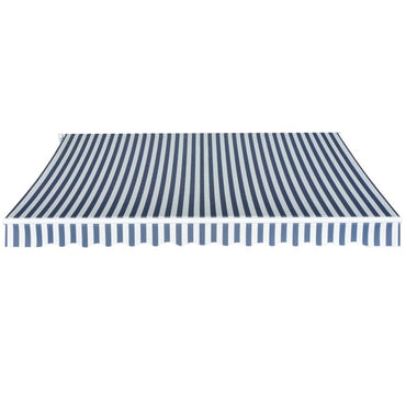 vidaXL Gelenkarmmarkise 350 cm Blau/Weiß
