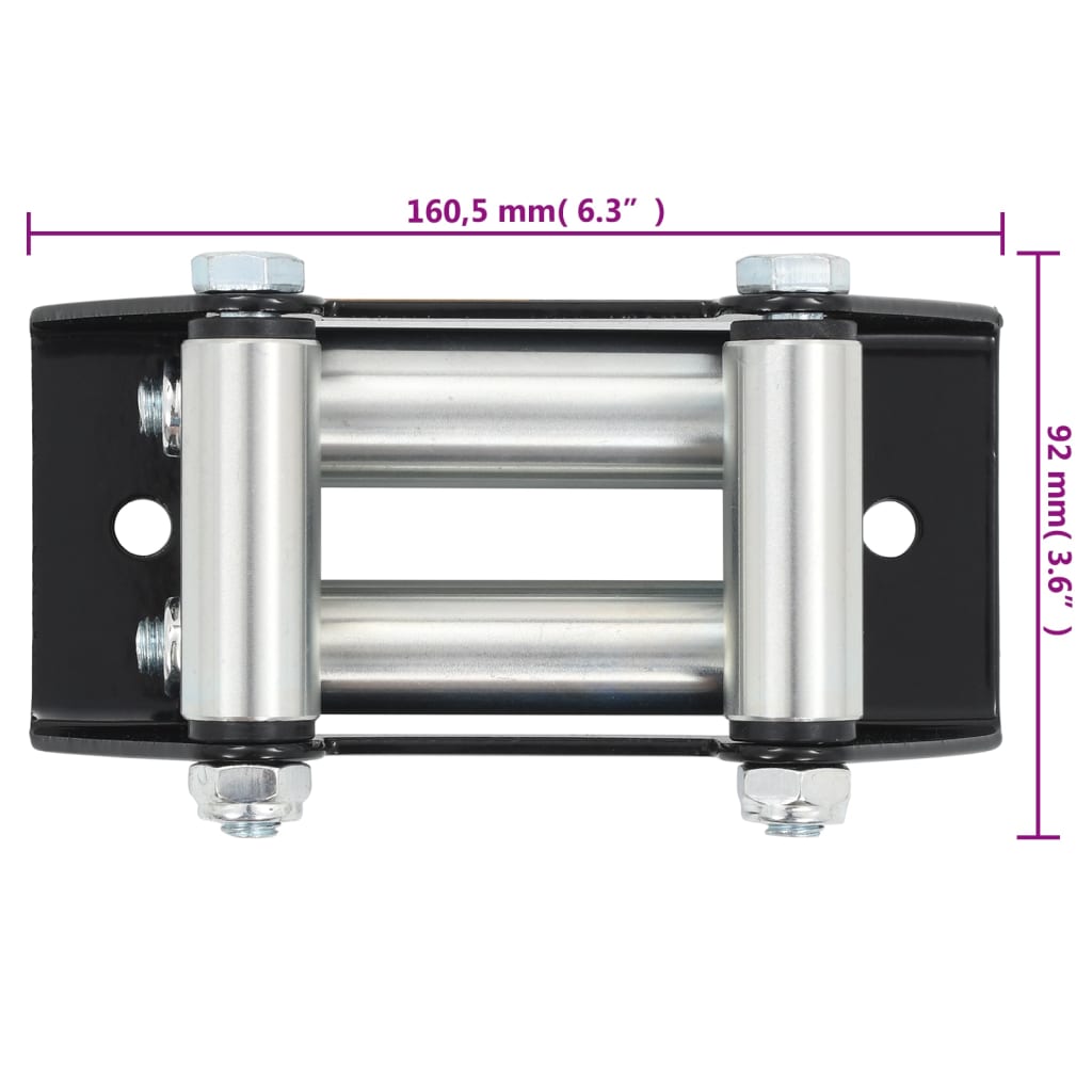 vidaXL 4-Wege-Rollenseilfenster Stahl 3500-4500 lbs
