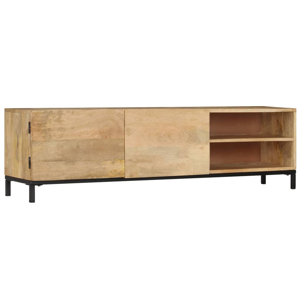 vidaXL Meuble TV 145x30x41 cm Bois de manguier massif