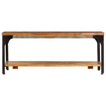 vidaXL Table basse avec étagère 100x60x35 cm en bois de récupération massif