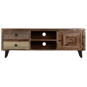 vidaXL Meuble TV 118x30x40 cm Bois de manguier massif