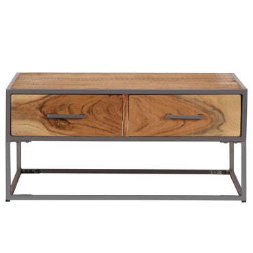 vidaXL Table basse 75x75x35 cm Bois d'acacia massif