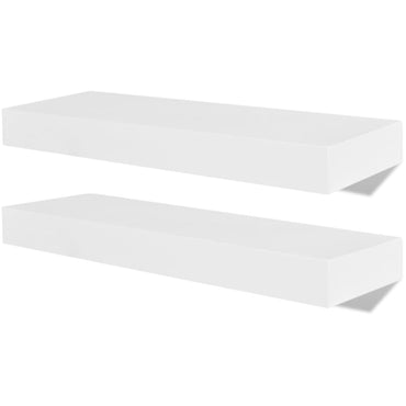 vidaXL Étagères murales 4 pcs Blanc 40 cm