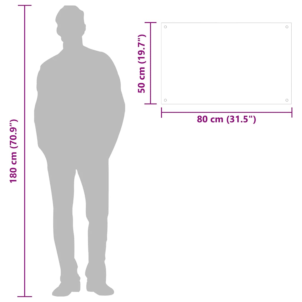 Küchenrückwand Transparent 80×50 cm Hartglas