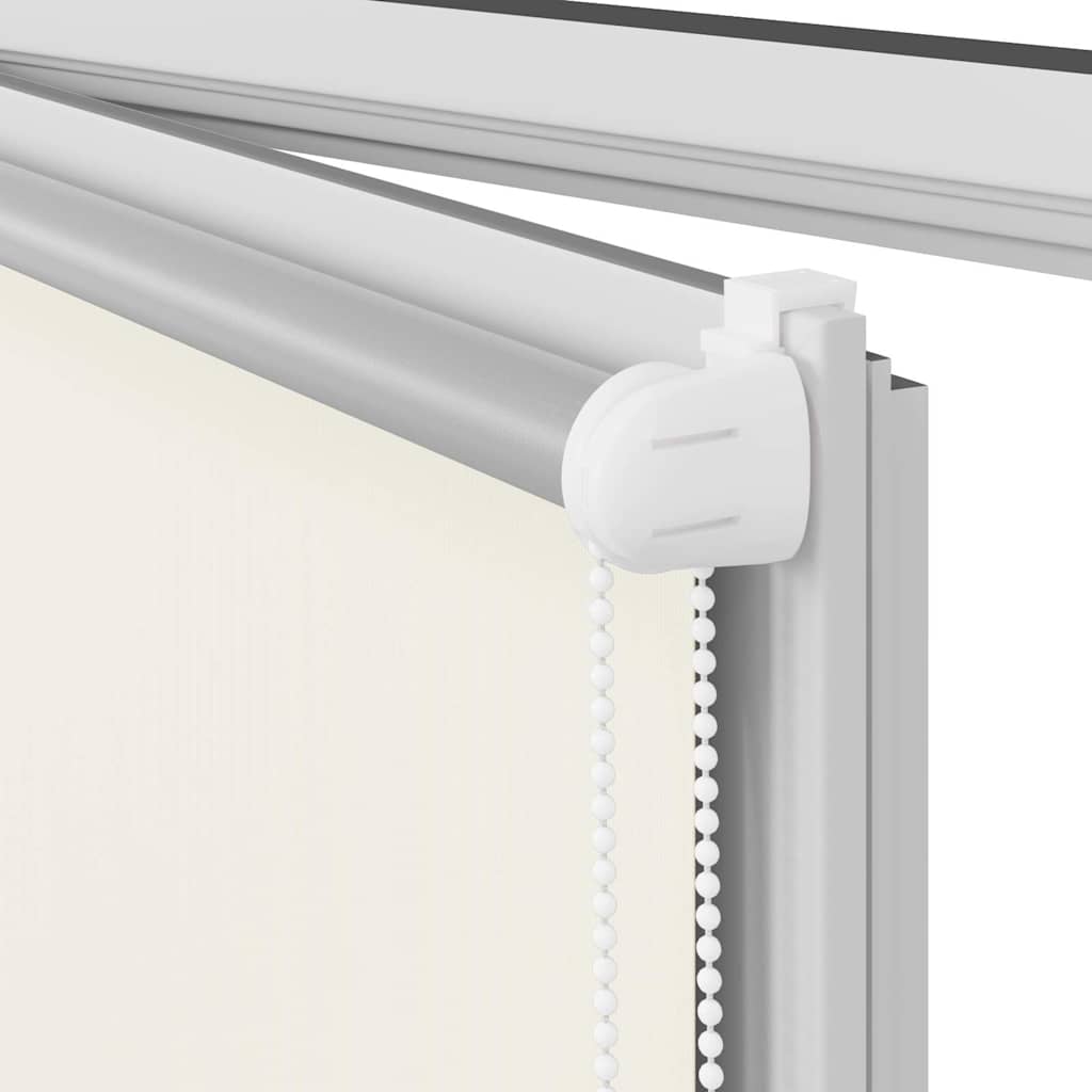 vidaXL Store enrouleur occultant 164,4 x 175 cm, largeur du tissu 160 cm, blanc cassé