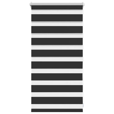 vidaXL Zebra-Rollo 40,9 x 100 cm, Stoffbreite 36,7 cm, schwarz