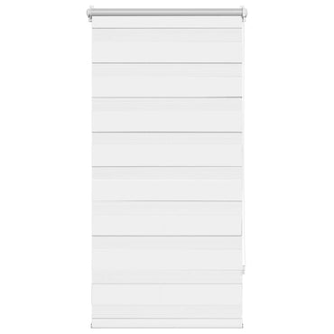 vidaXL Store enrouleur jour nuit 60,9 x 120 cm, largeur de tissu 56,7 cm, blanc