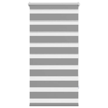 vidaXL Store zébré 60,9 x 120 cm, largeur du tissu 56,7 cm, gris