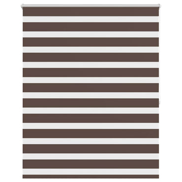 vidaXL Store enrouleur jour nuit 140,9 x 175 cm, largeur du tissu 136,7 cm, marron café