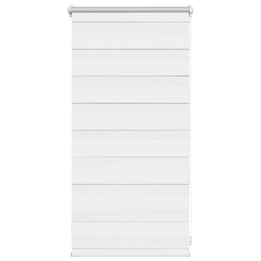 vidaXL Zebra-Rollo 40,9 x 100 cm, Stoffbreite 36,7 cm, Weiß