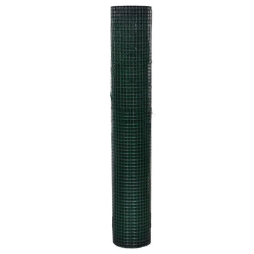 vidaXL Drahtzaun für Hühner Verzinkter Stahl 1x25 m Grün