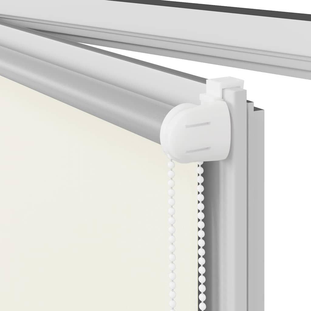 vidaXL Verdunkelungsrollo 64,4 x 120 cm, Stoffbreite 60 cm, Gebrochen Weiß
