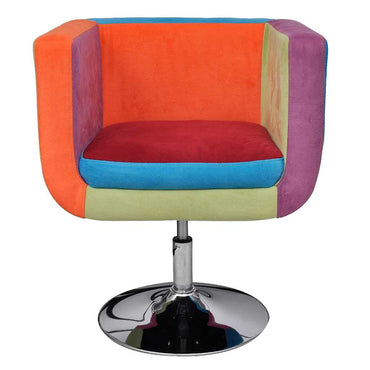 vidaXL Würfel-Sessel mit Patchwork-Design Stoff