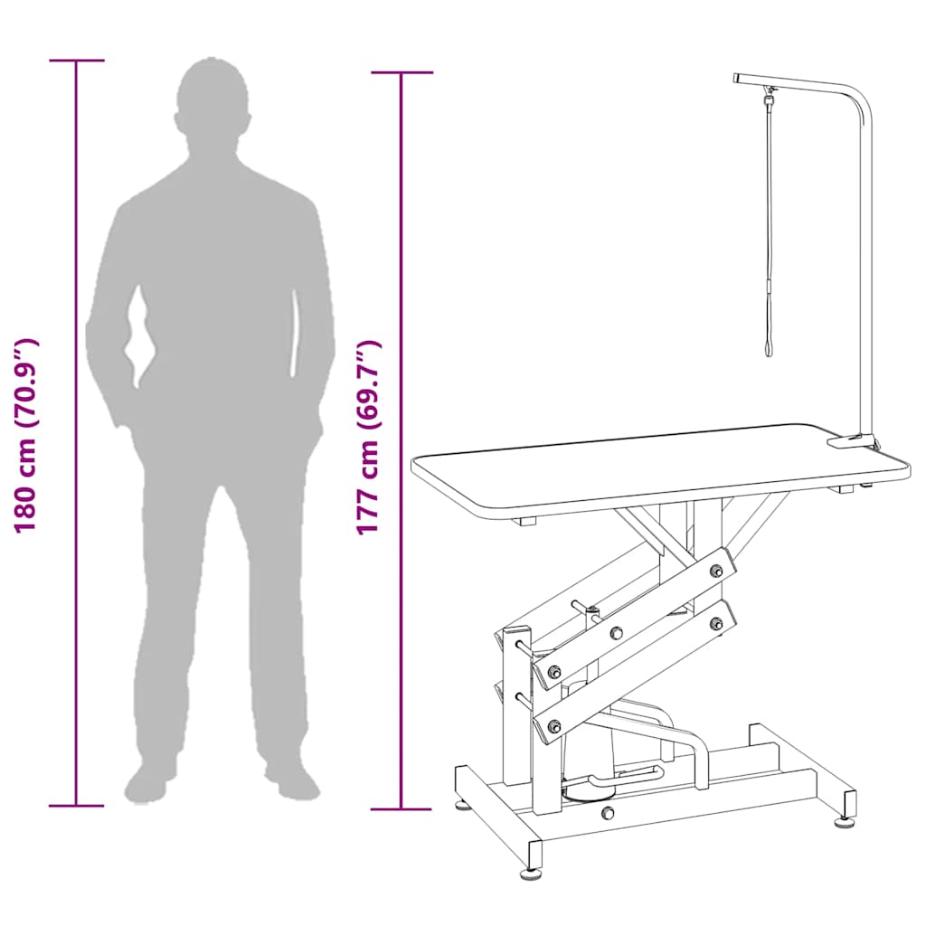 Hydraulischer Trimmtisch für Haustiere, Hunde, Katzen